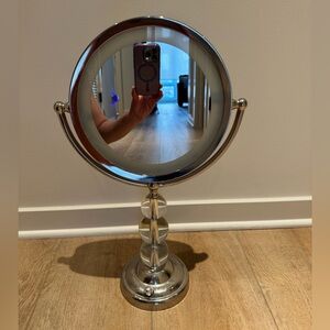 Pottery Barn Teen Silver Vanity Mirror